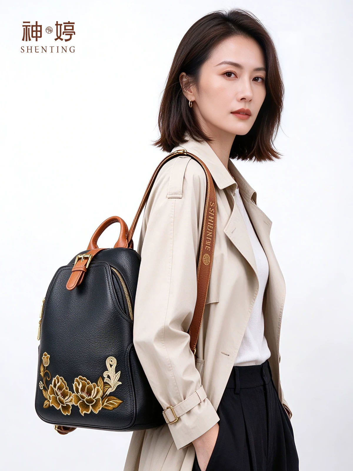 Embroidered Ethnic Style Backpack