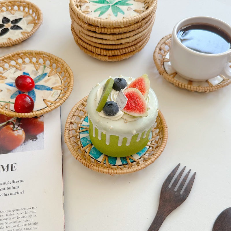 Mini Rattan & Shell Baskets