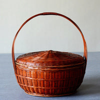 Extra-Large Bamboo Offering Basket with Lid