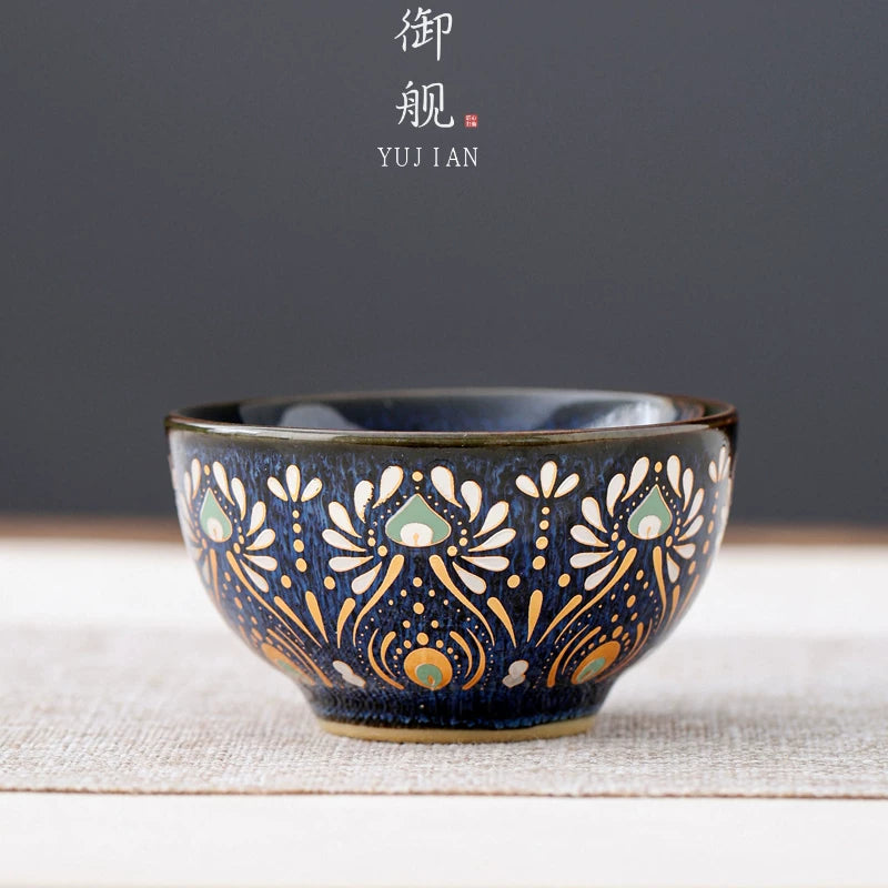 Silk Road Apsara Starry Blue Cup