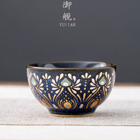 Silk Road Apsara Starry Blue Cup