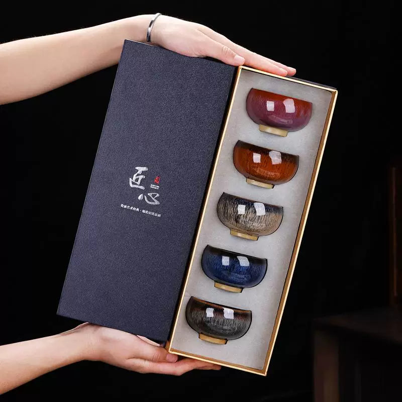 Jun Kiln Five Elements Tasting Cups
