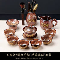 Golden Dragon Gilded Tea Set
