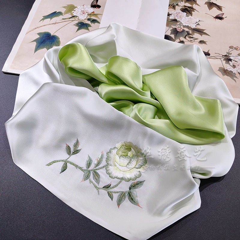 Su Embroidery Silk Long Scarf, Suzhou Gift