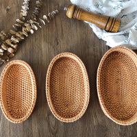 Oval Rattan Bread Basket