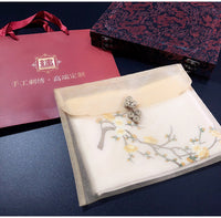 Mulberry Silk Su Embroidered Heritage Scarf