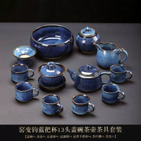 Jun Kiln Side-Handle Teapot Tea Set