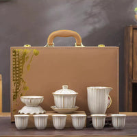 Ru Kiln Tea Set with Tea Tray
