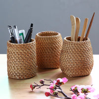 Rattan Brush & Tea Tool Holder