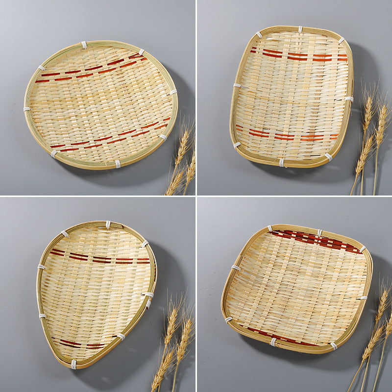 Bamboo Snack Tray, Four Shapes