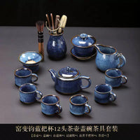 Jun Kiln Side-Handle Teapot Tea Set