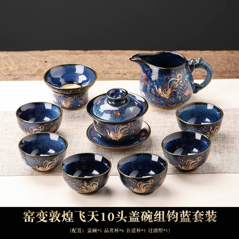 Dunhuang Flying Apsara Automatic Tea Set