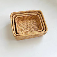 Square Rattan Fruit Tray