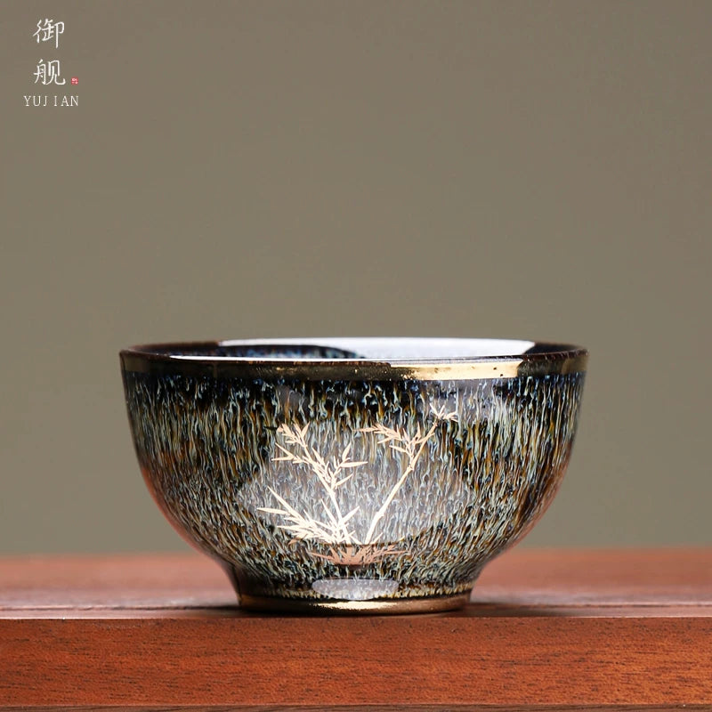 Hare's Fur Gilded Bamboo Host Cup