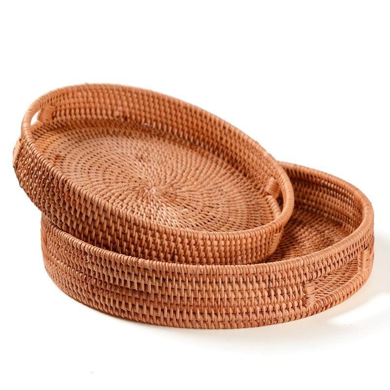 Rattan Tray with Handles