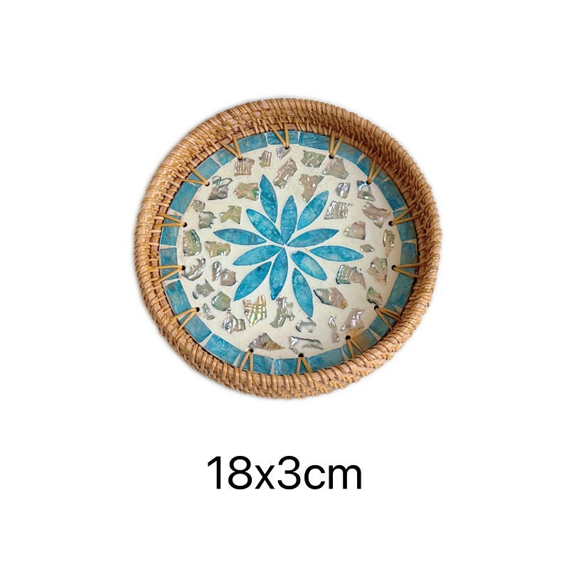 Mini Rattan & Shell Baskets