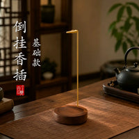 火石牡丹倒挂香插线香防飞灰香插茶室固定器熏香创意香夹线香底座