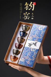 Gold-Inlaid Jade Jian Ware Master Cup