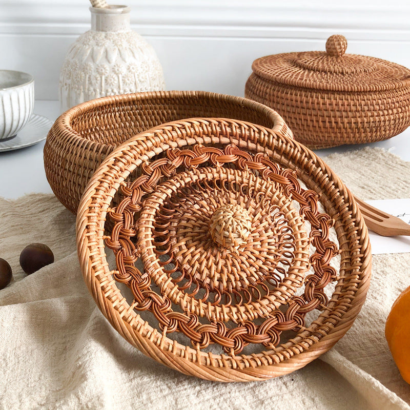 Rattan Candy Box & Temple-Dome Box