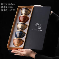 Kiln-Change Five Elements Cup Set