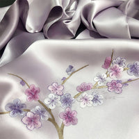 Plum Blossom Double-Layer Silk Scarf