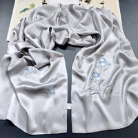 Su Embroidery Mulberry Silk Scarf, 175 cm