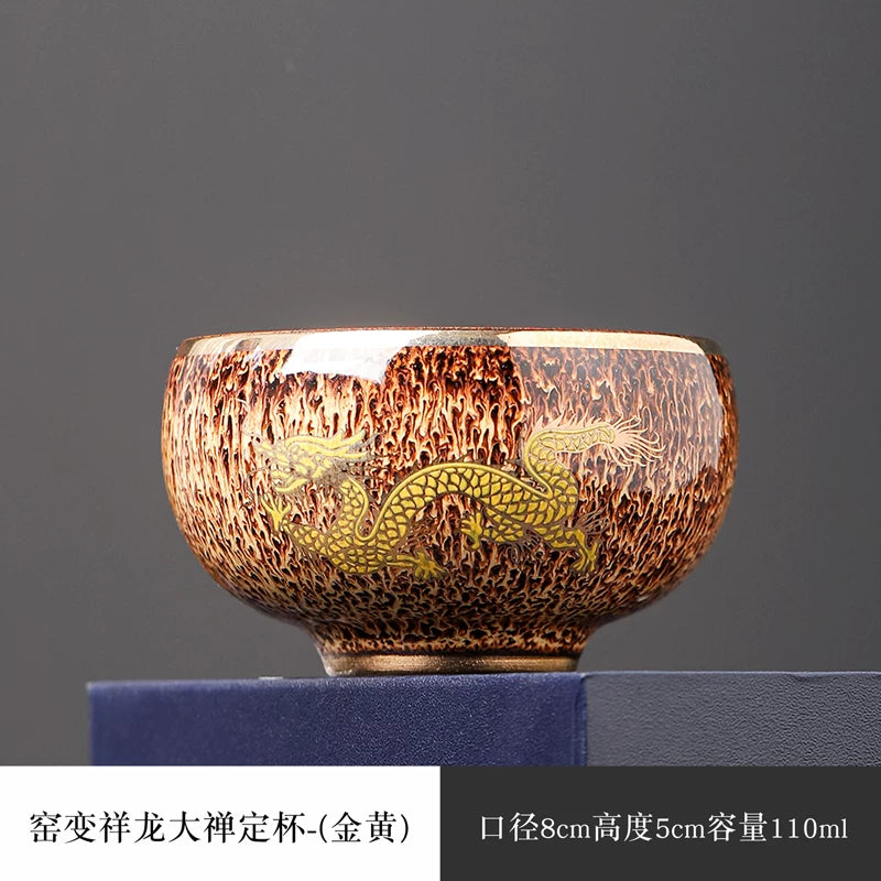 Auspicious Dragon Gilded Teacup