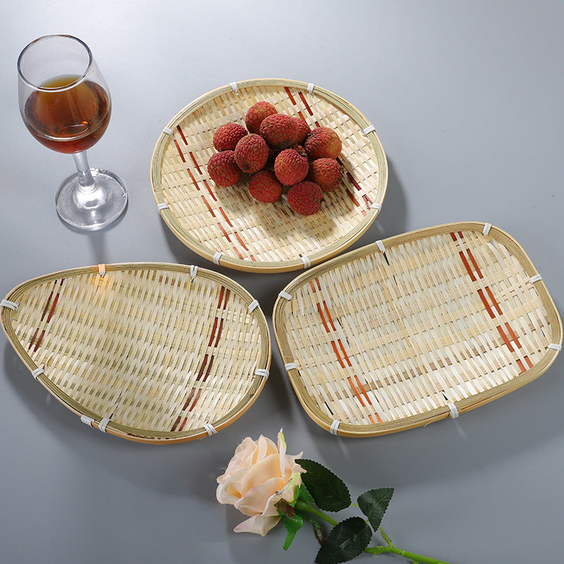 Bamboo Snack Tray, Four Shapes