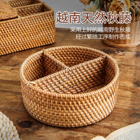 Rattan Remote & Pen Organizer