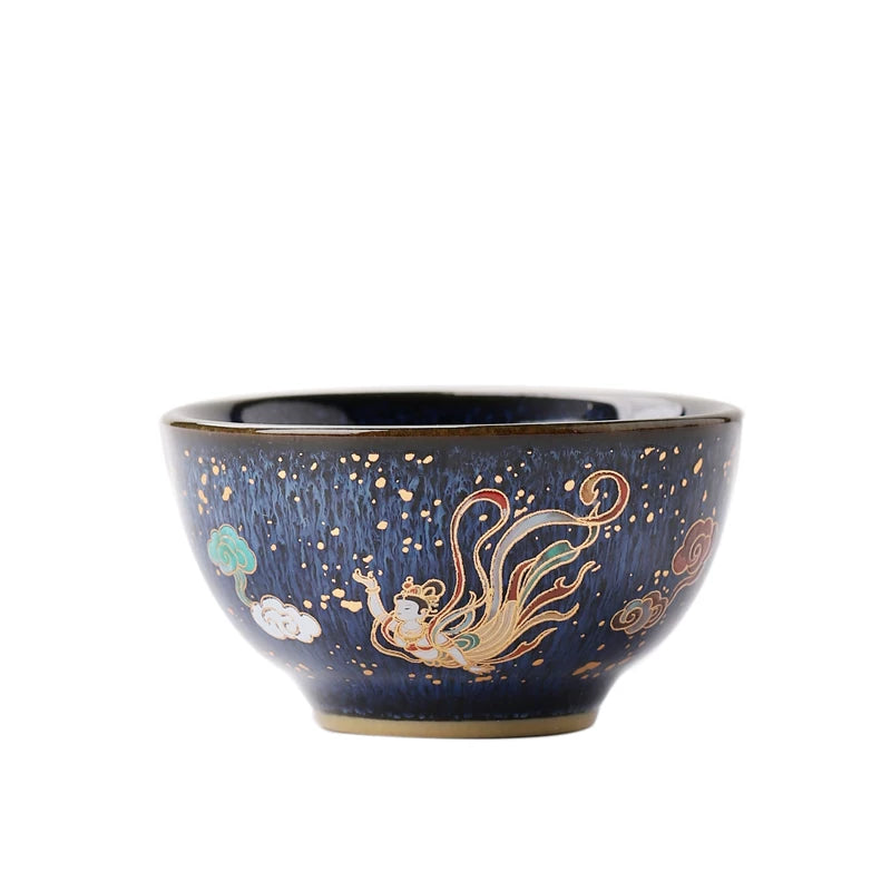 Silk Road Apsara Starry Blue Cup