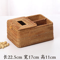 Rattan Tissue Box & Napkin Holder