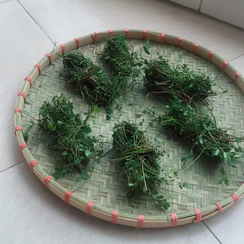 Rattan-Rim Top-Layer Bamboo Sieve Tray