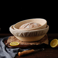 Rattan Bread Proofing Basket with Liner
