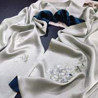 Mulberry Silk Su Embroidered Heritage Scarf