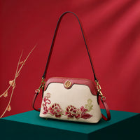 Small Leather Chinese-Style Shoulder Bag