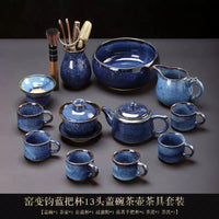 Jun Kiln Side-Handle Teapot Tea Set