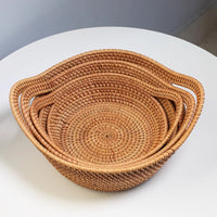 Handwoven Ingot-Shaped Basket