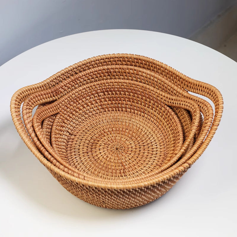 Handwoven Ingot-Shaped Basket