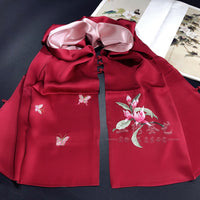 Su Embroidery Mulberry Silk Shawl with Frog Button