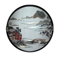 Suzhou Embroidery Round Art "Shanshui"