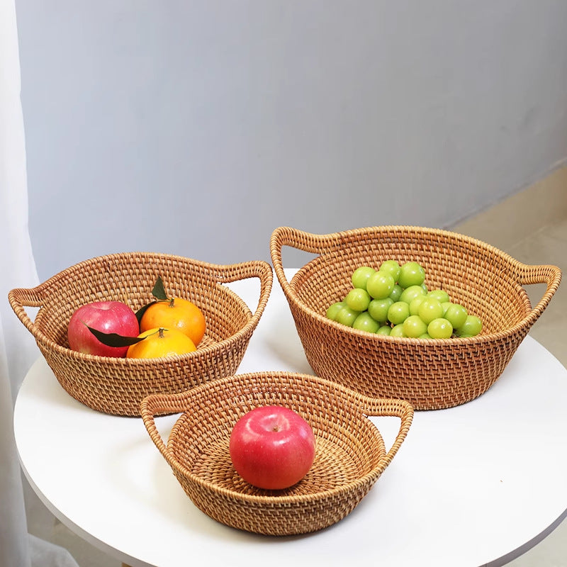 Handwoven Ingot-Shaped Basket
