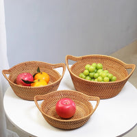 Handwoven Ingot-Shaped Basket