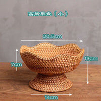 Rattan Trays & Footed Fruit Bowls