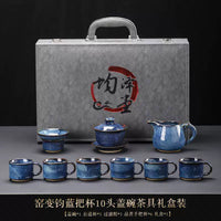 Jun Kiln Side-Handle Teapot Tea Set
