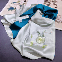 Double-Layer Su Embroidered Silk Scarf
