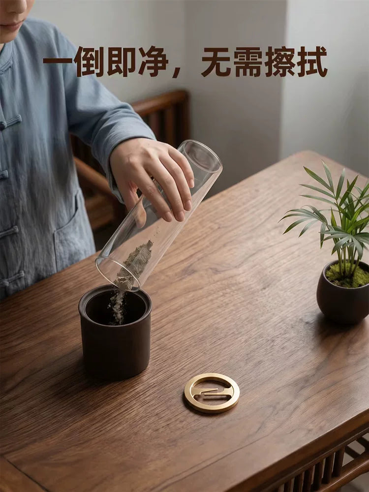 玻璃倒挂香插线香底座家用不落灰香插创意香夹熏香固定器香底托盘