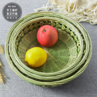 Openwork Bamboo Snack Basket