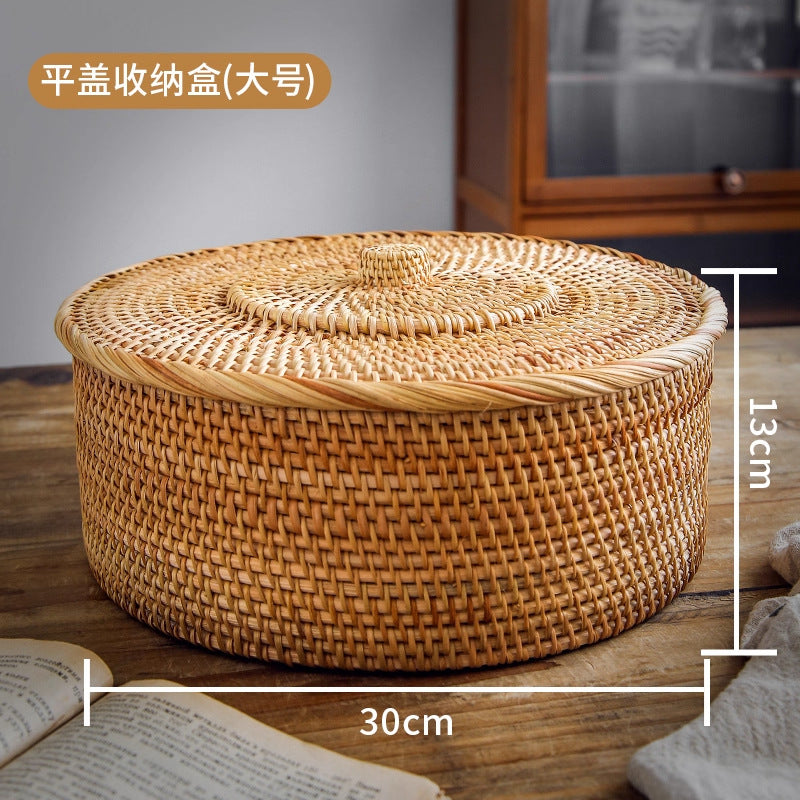 Rattan Storage Box with Lid