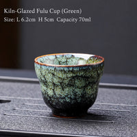 Gift-Boxed Flower Glaze Tasting Cup