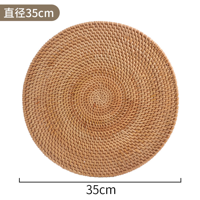 Handwoven Rattan Coaster